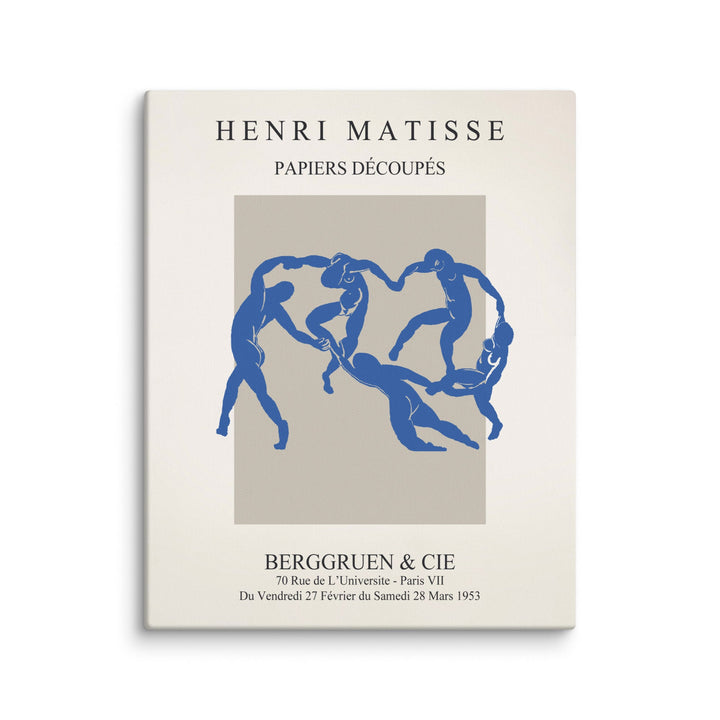 Leinwand - Henri Matisse, Papier Découpés blauer Tanz ohne Rahmen / 41x51 cm (16″×20″) artlia