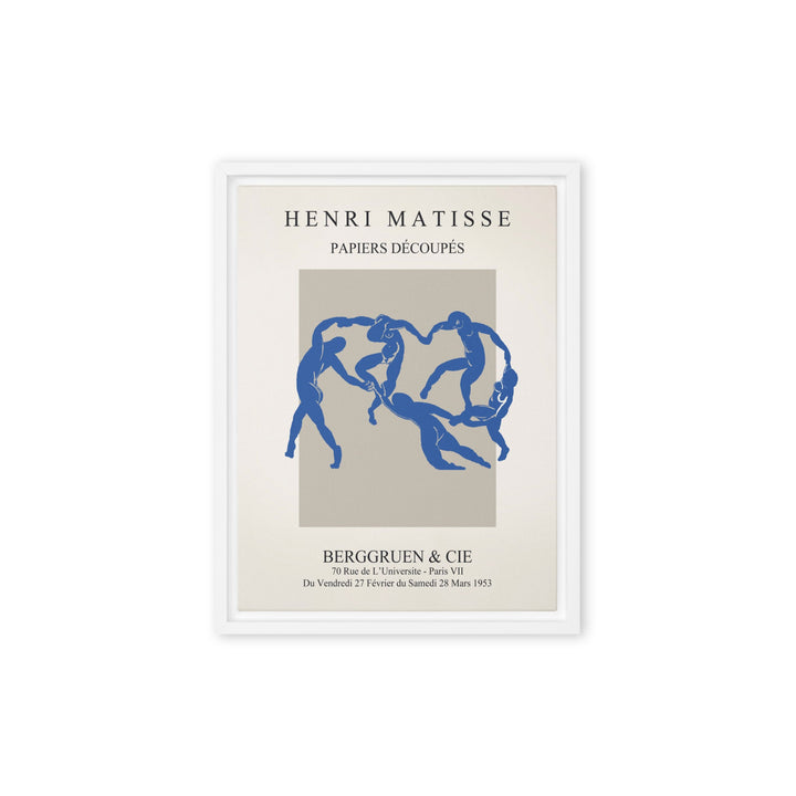 Leinwand - Henri Matisse, Papier Découpés blauer Tanz Weiß / 31x41 cm (12″×16″) artlia