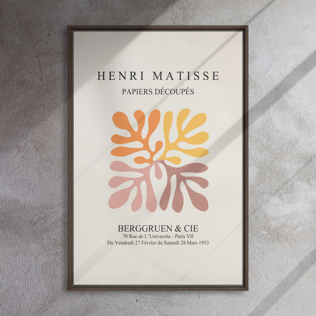 Leinwand - Henri Matisse, Papier Découpés bunte Blätter artlia