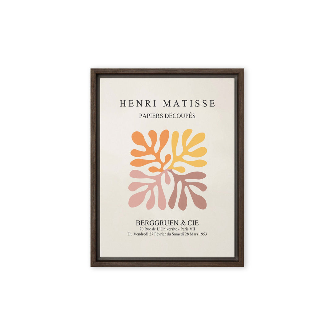Leinwand - Henri Matisse, Papier Découpés bunte Blätter Braun / 31x41 cm (12″×16″) artlia