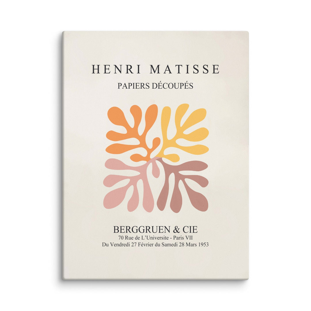 Leinwand - Henri Matisse, Papier Découpés bunte Blätter ohne Rahmen / 31x41 cm (12″×16″) artlia