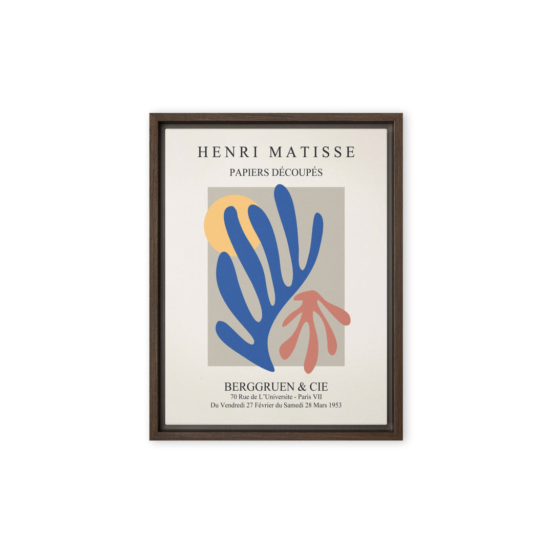 Leinwand - Henri Matisse, Papier Découpés bunter Garten Braun / 31x41 cm (12″×16″) artlia