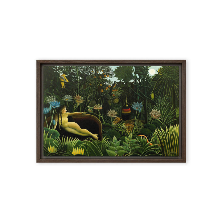 Leinwand - Henri Rousseau, Der Traum Braun / 31x46 cm (12″×18″) artlia