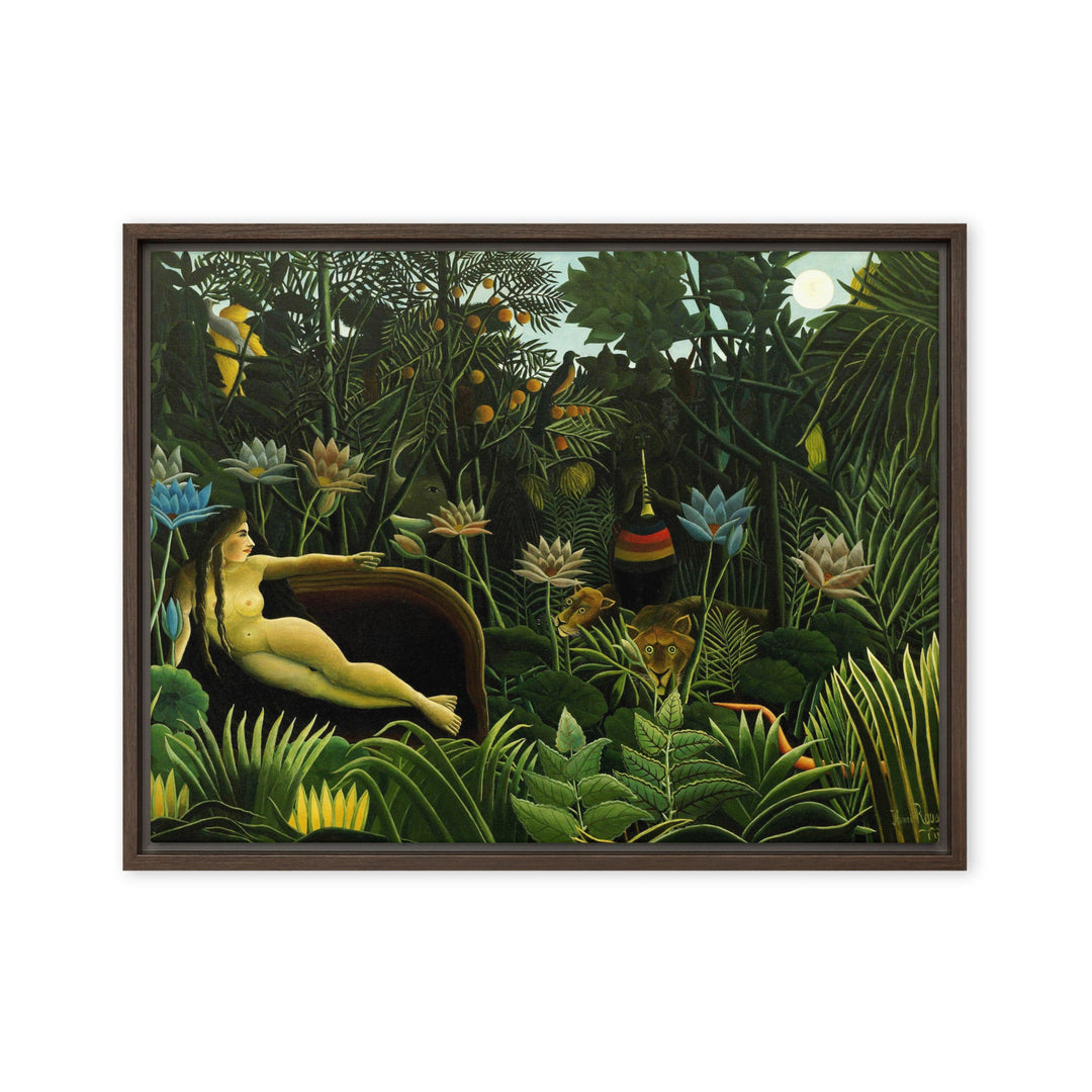 Leinwand - Henri Rousseau, Der Traum Braun / 46x61 cm (18″×24″) artlia