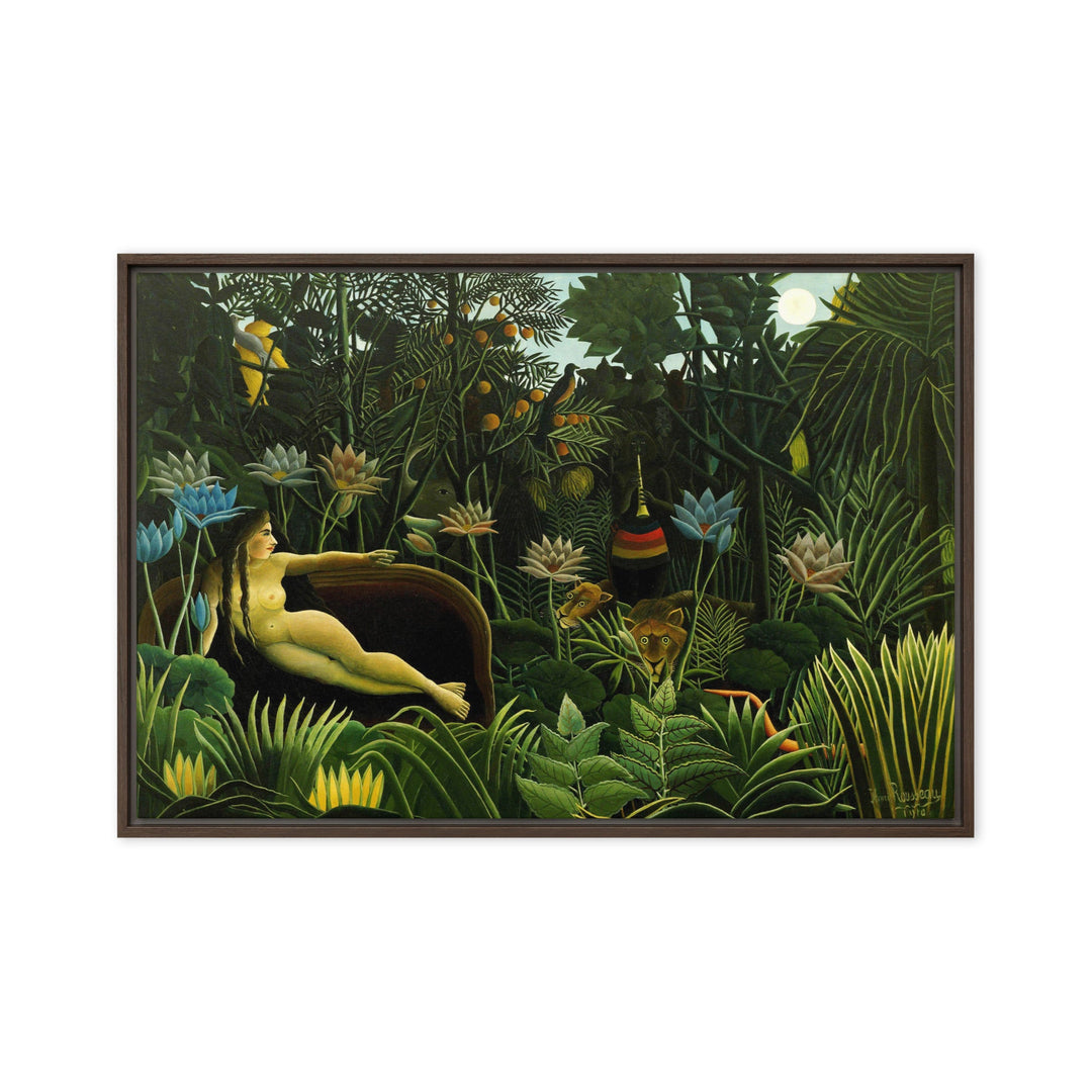 Leinwand - Henri Rousseau, Der Traum Braun / 51x76 cm (20″×30″) artlia