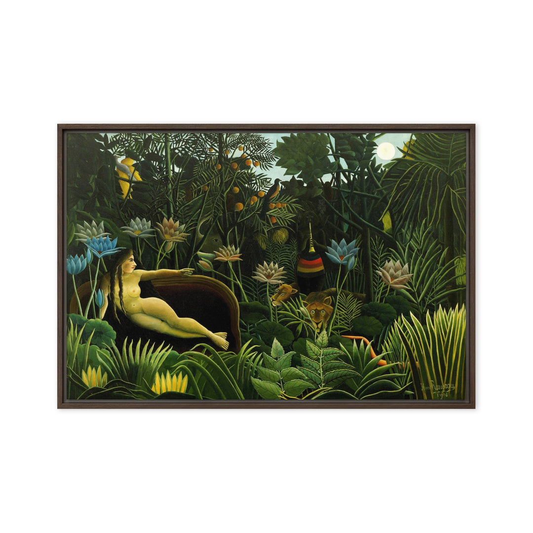 Leinwand - Henri Rousseau, Der Traum Braun / 61x91 cm (24″×36″) artlia