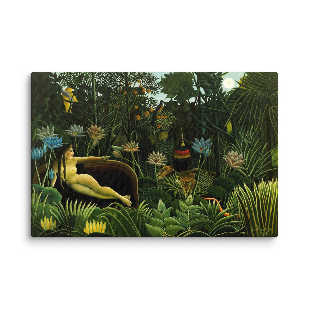 Leinwand - Henri Rousseau, Der Traum ohne Rahmen / 31x46 cm (12″×18″) artlia
