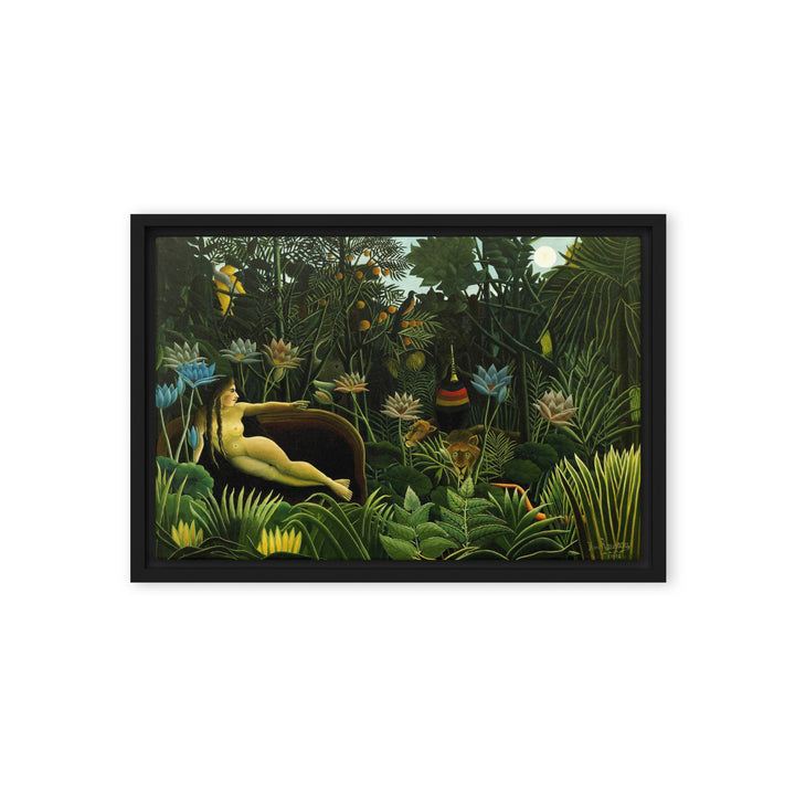 Leinwand - Henri Rousseau, Der Traum Schwarz / 31x46 cm (12″×18″) artlia