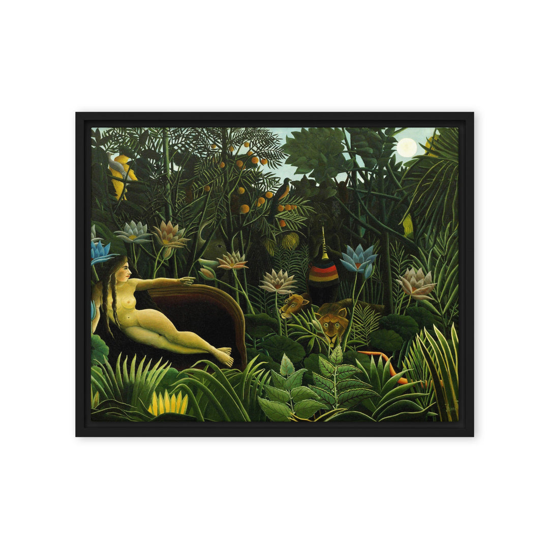 Leinwand - Henri Rousseau, Der Traum Schwarz / 41x51 cm (16″×20″) artlia