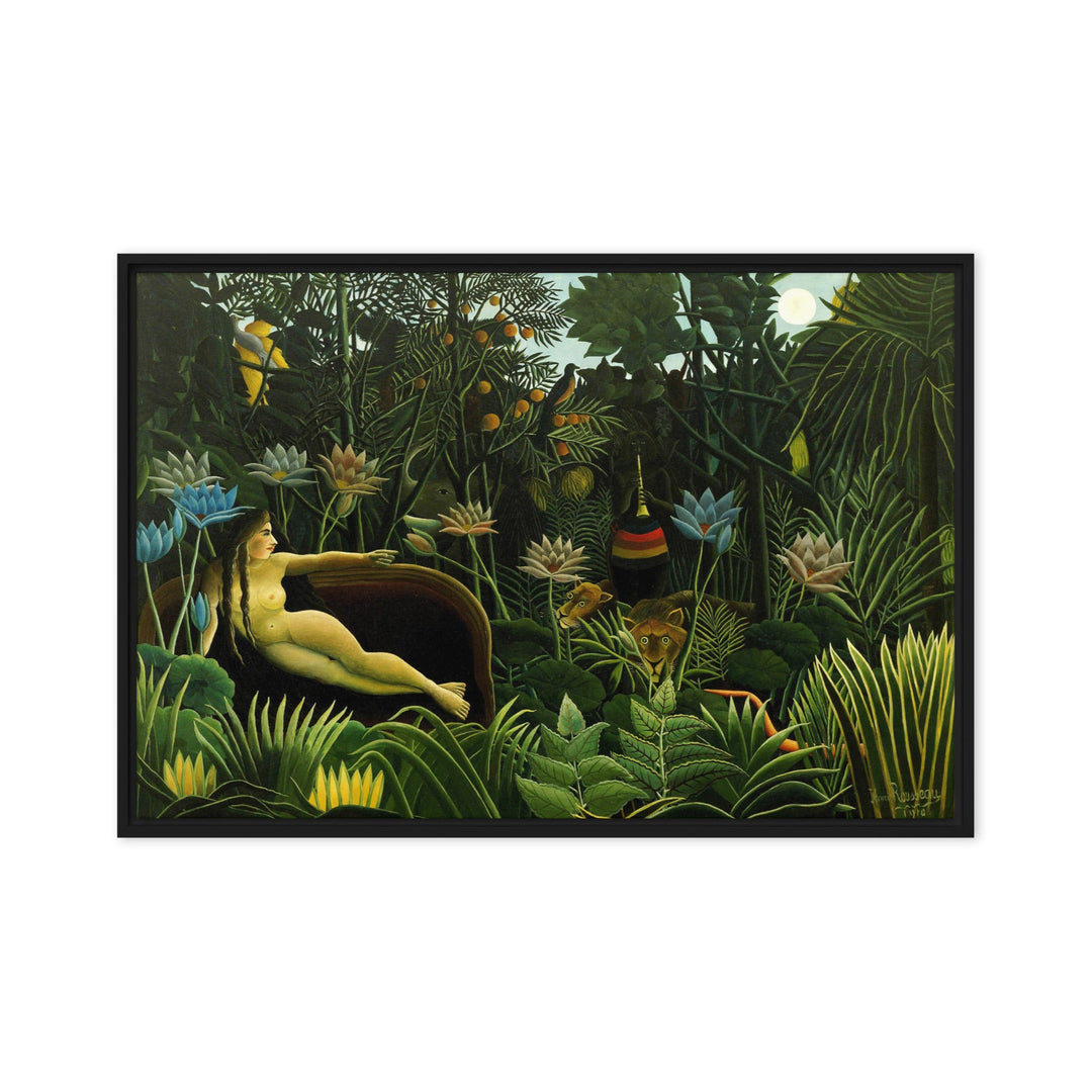Leinwand - Henri Rousseau, Der Traum Schwarz / 51x76 cm (20″×30″) artlia