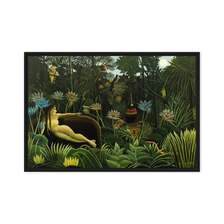 Leinwand - Henri Rousseau, Der Traum Schwarz / 51x76 cm (20″×30″) artlia
