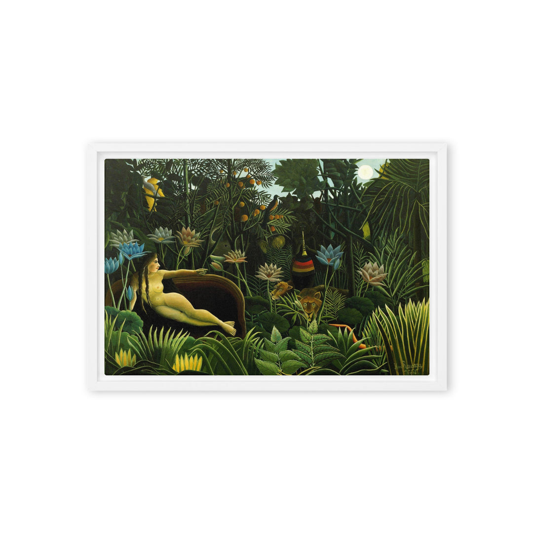 Leinwand - Henri Rousseau, Der Traum Weiß / 31x46 cm (12″×18″) artlia