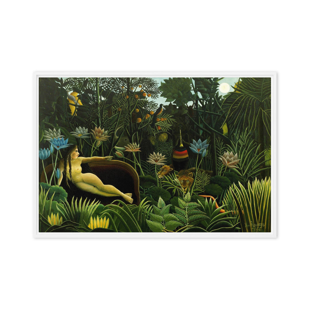 Leinwand - Henri Rousseau, Der Traum Weiß / 61x91 cm (24″×36″) artlia