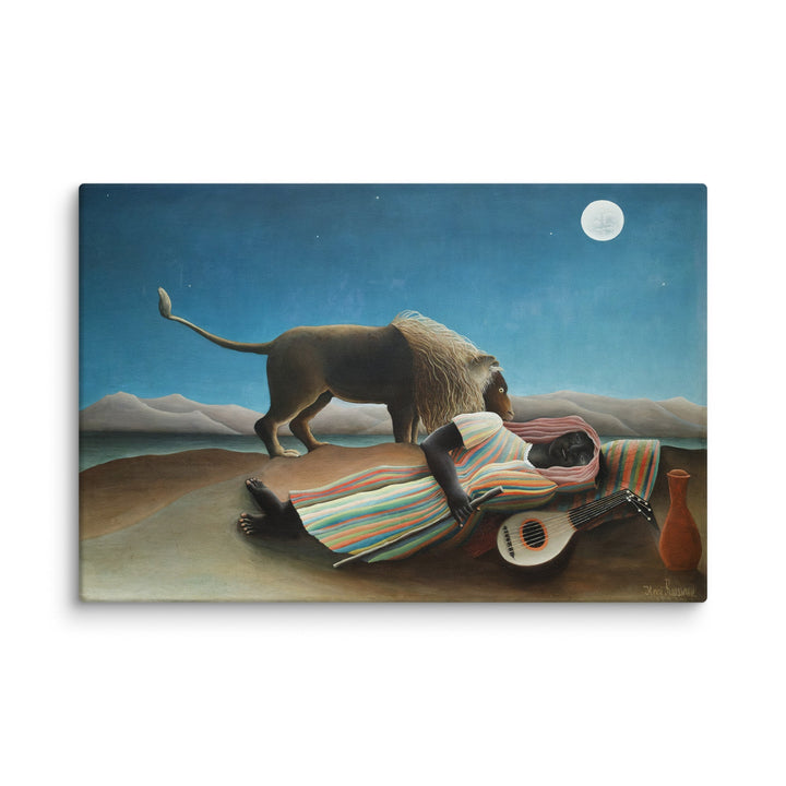 Leinwand - Henri Rousseau, Die schlafende Zigeunerin ohne Rahmen / 31x46 cm (12″×18″) artlia