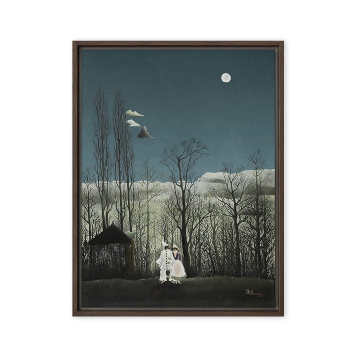 Leinwand - Henri Rousseau, Karnevalsabend Braun / 46x61 cm (18″×24″) artlia