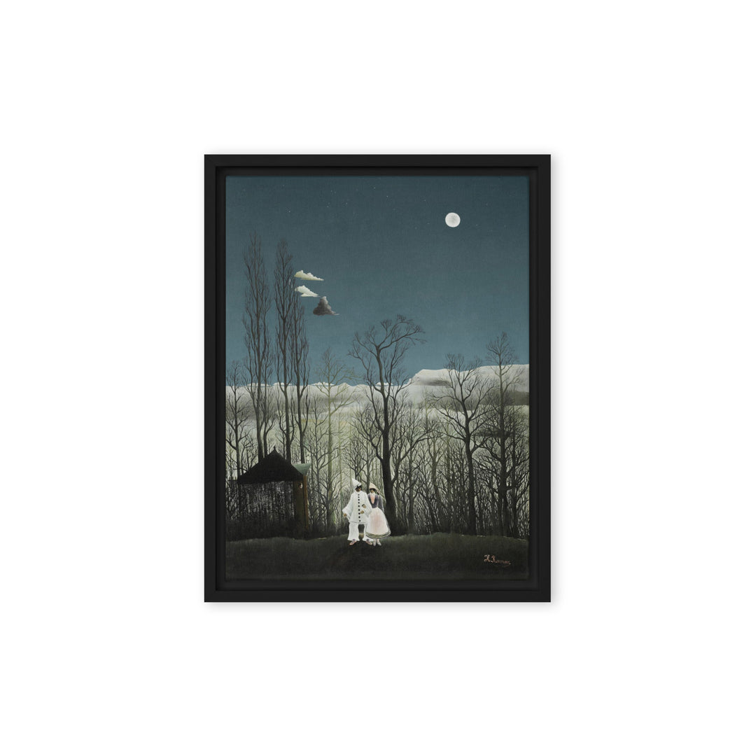 Leinwand - Henri Rousseau, Karnevalsabend Schwarz / 31x41 cm (12″×16″) artlia