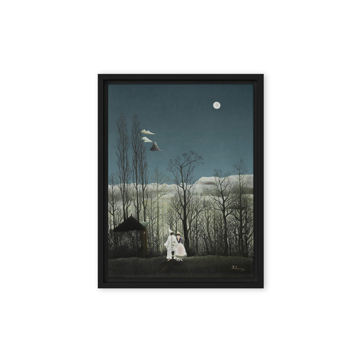 Leinwand - Henri Rousseau, Karnevalsabend Schwarz / 31x41 cm (12″×16″) artlia