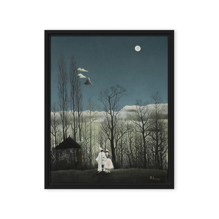 Leinwand - Henri Rousseau, Karnevalsabend Schwarz / 41x51 cm (16″×20″) artlia