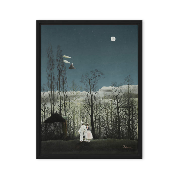 Leinwand - Henri Rousseau, Karnevalsabend Schwarz / 61x81 cm (24″×32″) artlia