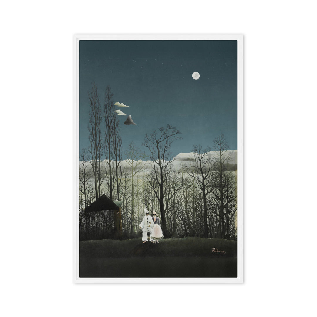 Leinwand - Henri Rousseau, Karnevalsabend Weiß / 61x91 cm (24″×36″) artlia