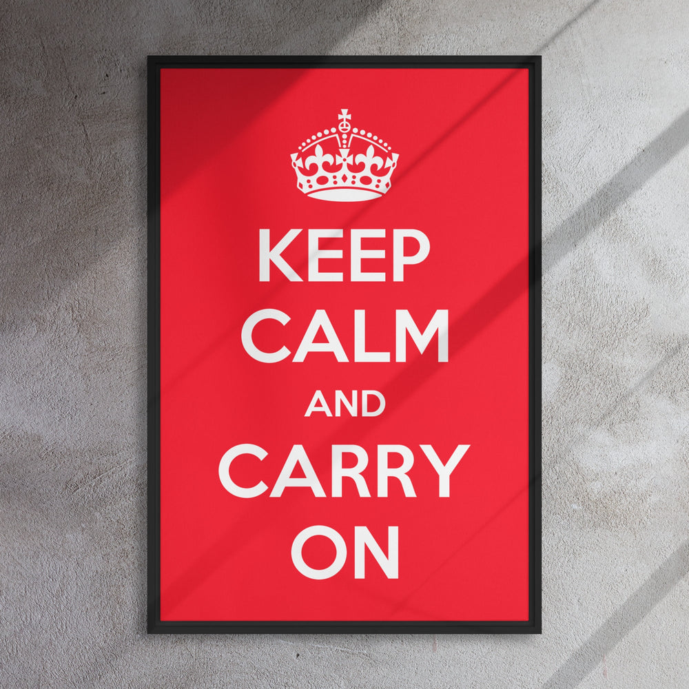 Leinwand - Keep Calm and Carry on artlia