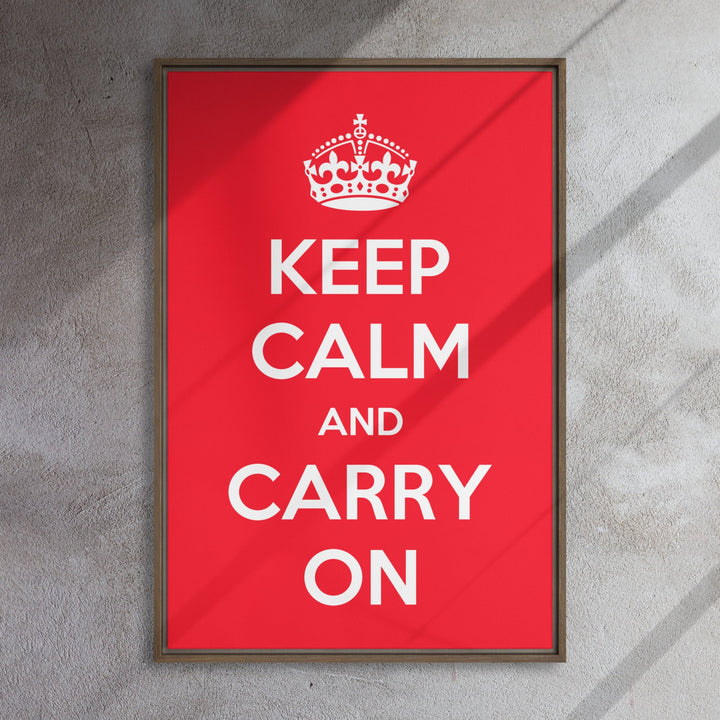Leinwand - Keep Calm and Carry on artlia