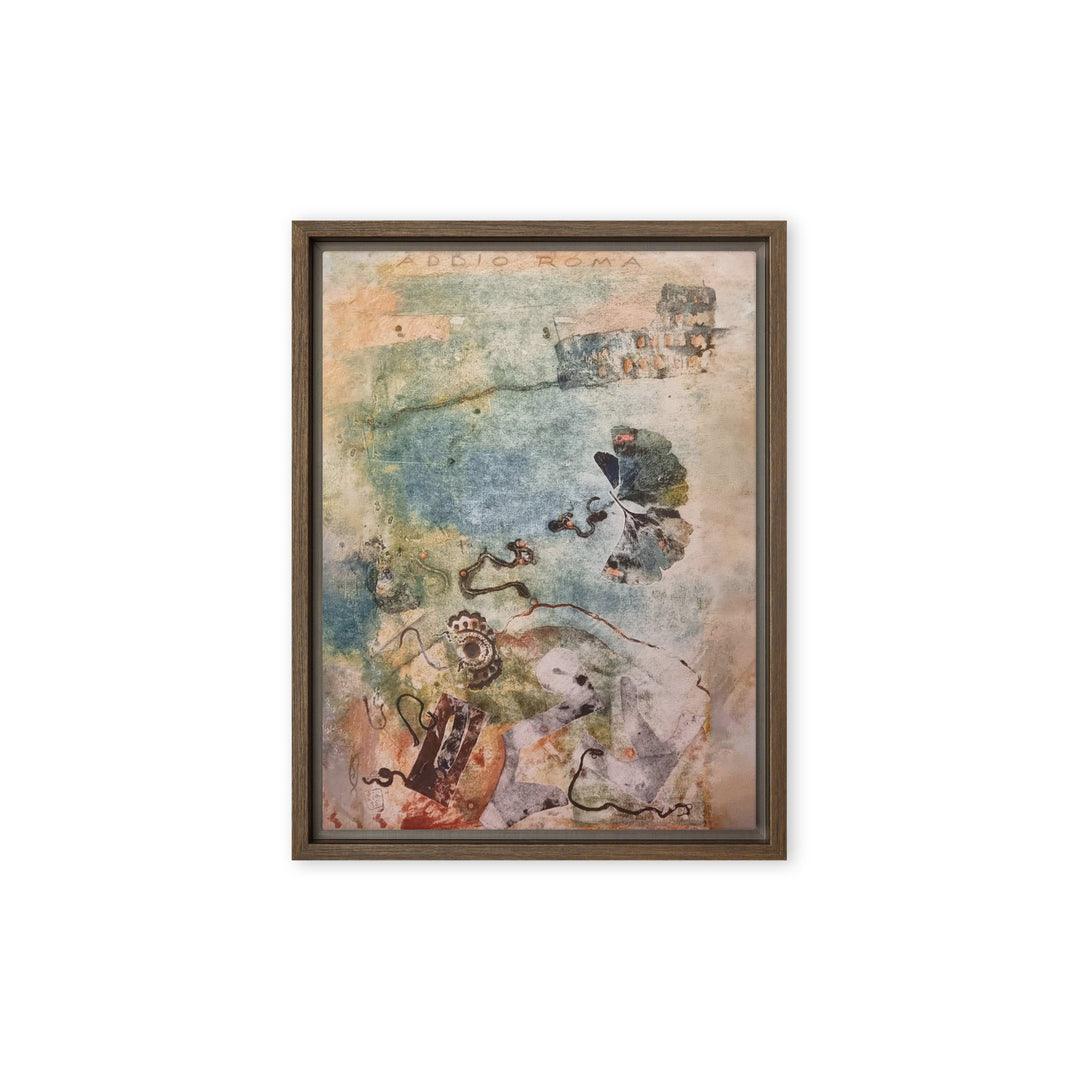 Leinwand - Lia Broecker-Jakob, Monotypie 5971 addio roma Braun / 31x41 cm (12″×16″) artlia