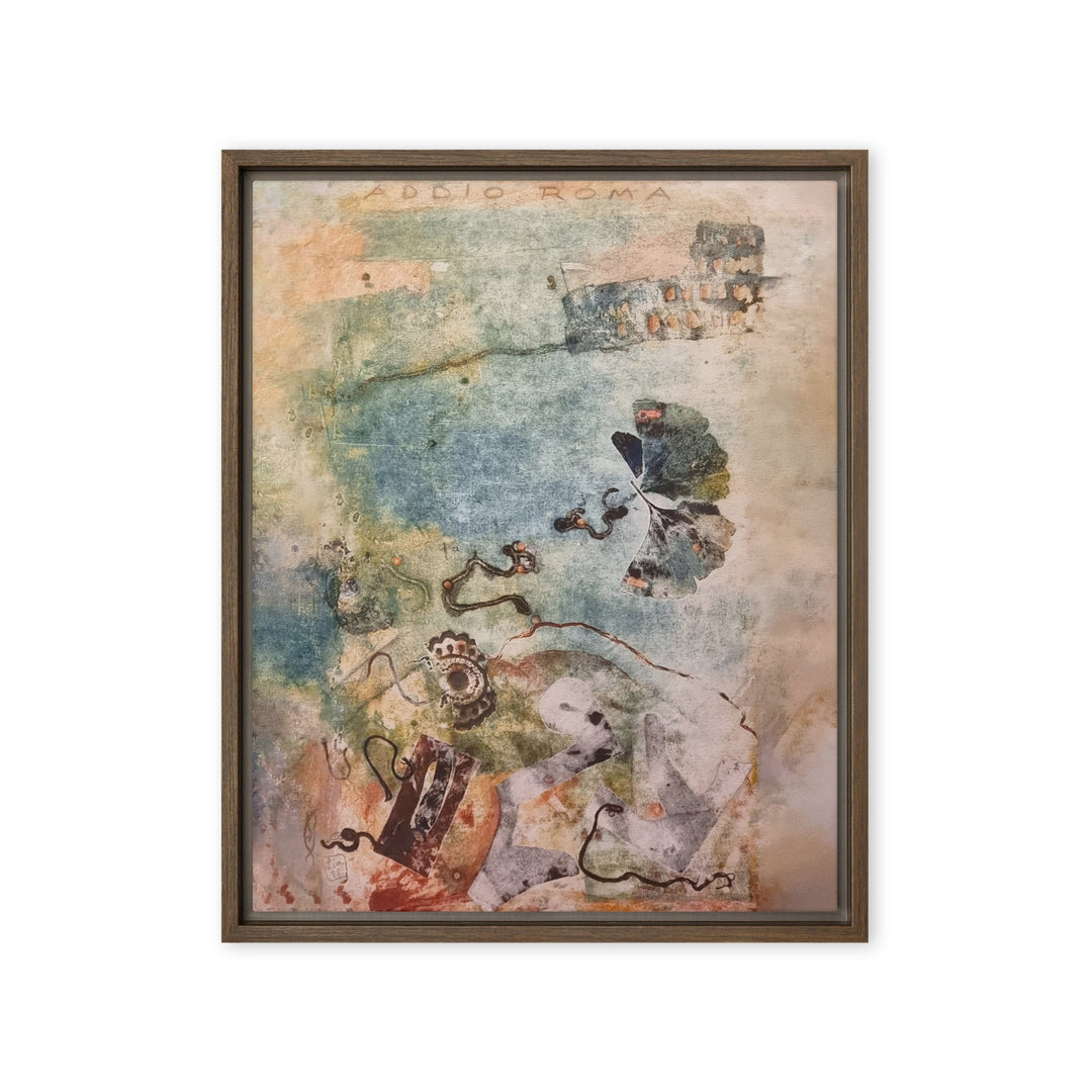 Leinwand - Lia Broecker-Jakob, Monotypie 5971 addio roma Braun / 41x51 cm (16″×20″) artlia