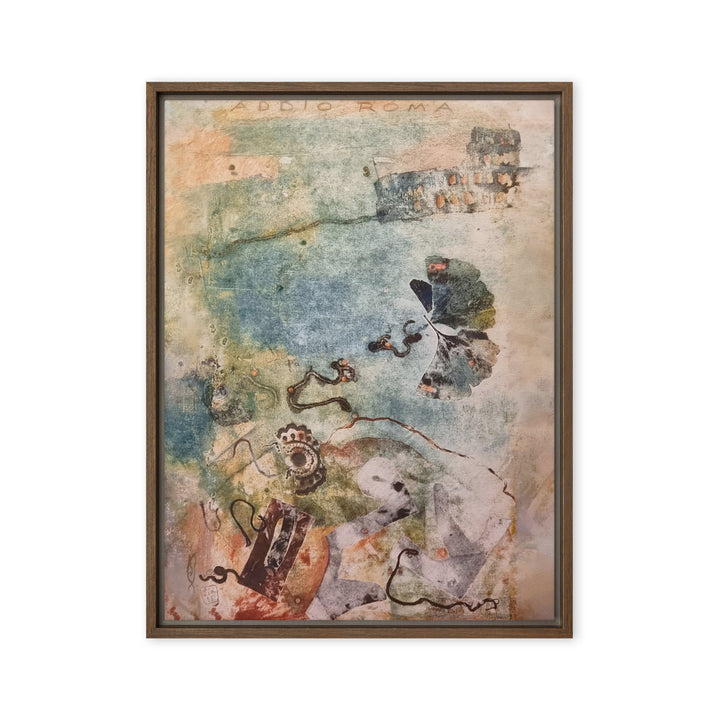 Leinwand - Lia Broecker-Jakob, Monotypie 5971 addio roma Braun / 46x61 cm (18″×24″) artlia