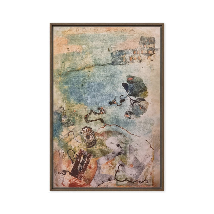 Leinwand - Lia Broecker-Jakob, Monotypie 5971 addio roma Braun / 61x91 cm (24″×36″) artlia