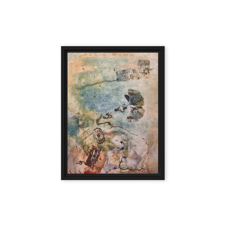 Leinwand - Lia Broecker-Jakob, Monotypie 5971 addio roma Schwarz / 31x41 cm (12″×16″) artlia