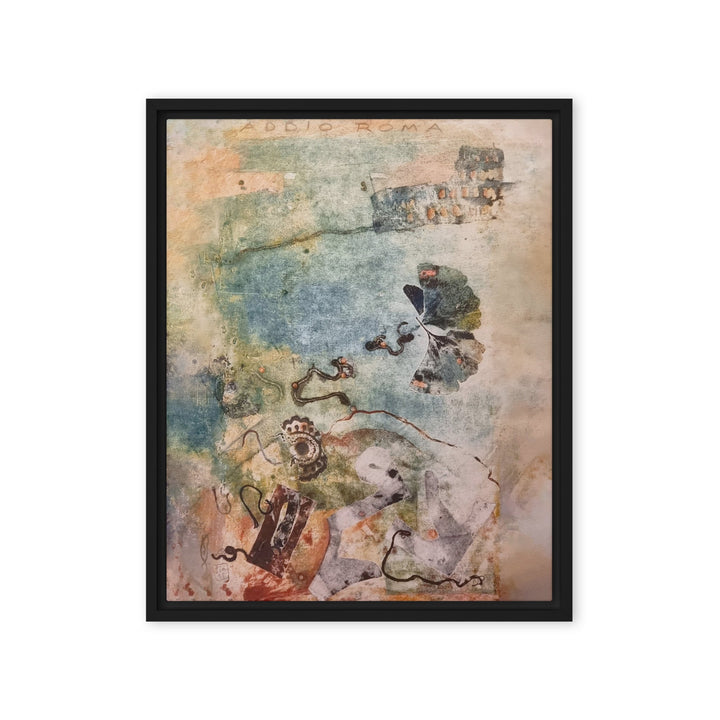 Leinwand - Lia Broecker-Jakob, Monotypie 5971 addio roma Schwarz / 41x51 cm (16″×20″) artlia