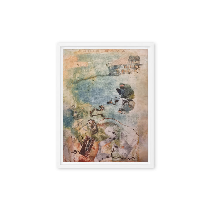 Leinwand - Lia Broecker-Jakob, Monotypie 5971 addio roma Weiß / 31x41 cm (12″×16″) artlia
