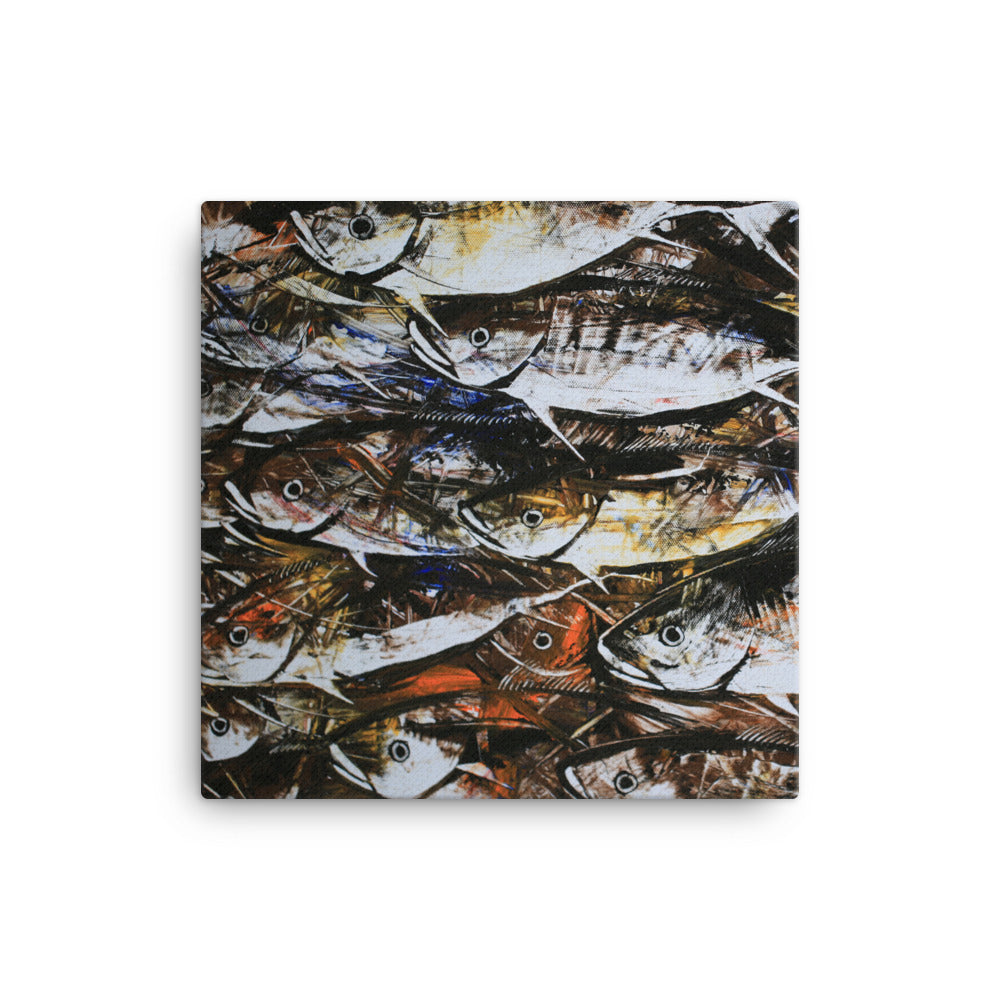 Leinwand - Makrelen 41x41 cm artlia