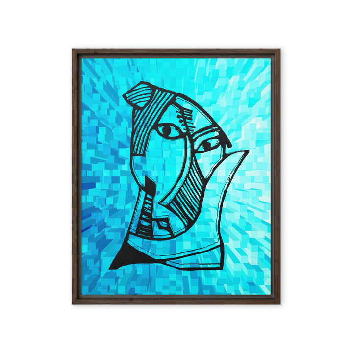 Leinwand - Pablo Picasso, Les Demoiselles d’Avignon Cube Braun / 41x51 cm (16″×20″) artlia