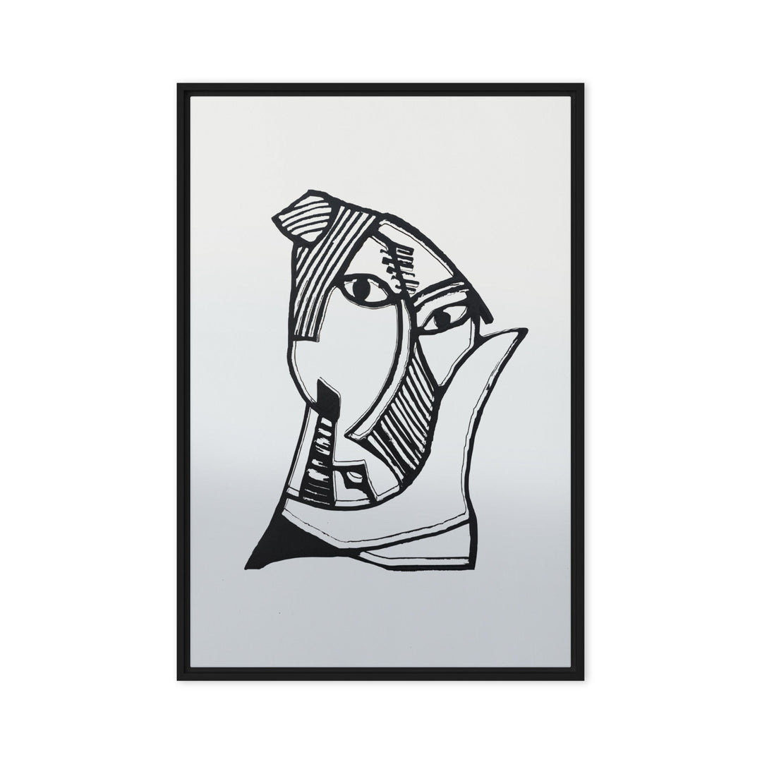 Leinwand - Pablo Picasso, Les Demoiselles d’Avignon grey Schwarz / 61x91 cm (24″×36″) artlia