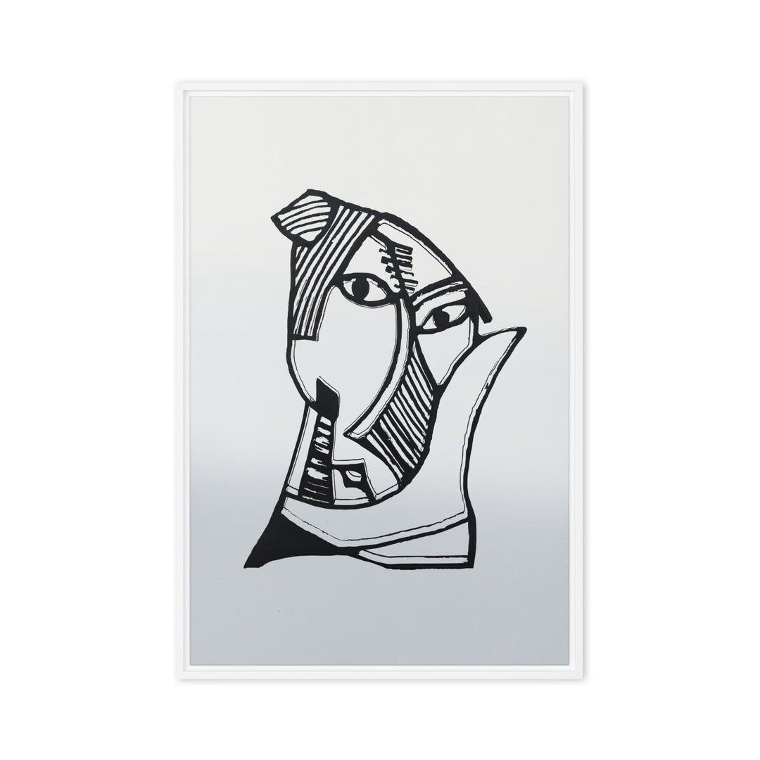 Leinwand - Pablo Picasso, Les Demoiselles d’Avignon grey Weiß / 61x91 cm (24″×36″) artlia