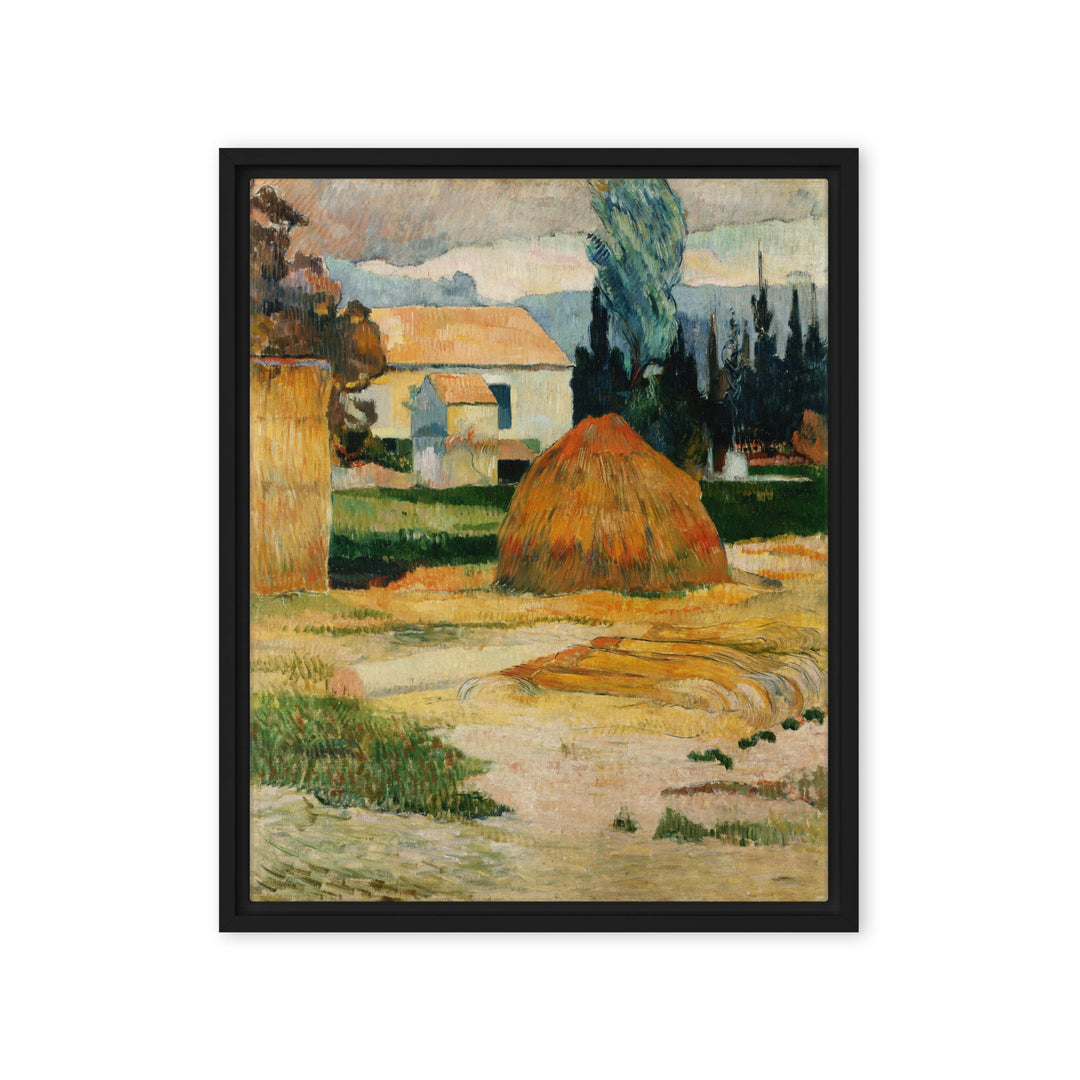 Leinwand - Paul Gauguin, Landschaft bei Arles Schwarz / 41x51 cm (16″×20″) artlia