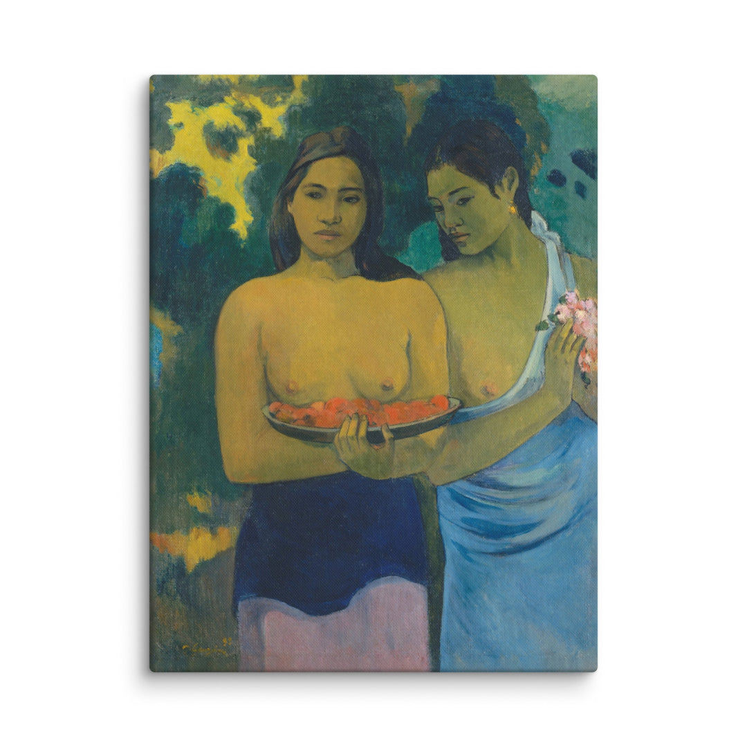 Leinwand - Paul Gauguin, Tahitische Frauen am Strand ohne Rahmen / 31x41 cm (12″×16″) artlia