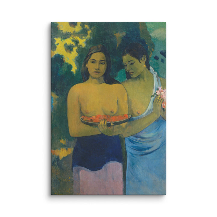 Leinwand - Paul Gauguin, Tahitische Frauen am Strand ohne Rahmen / 51x76 cm (20″×30″) artlia