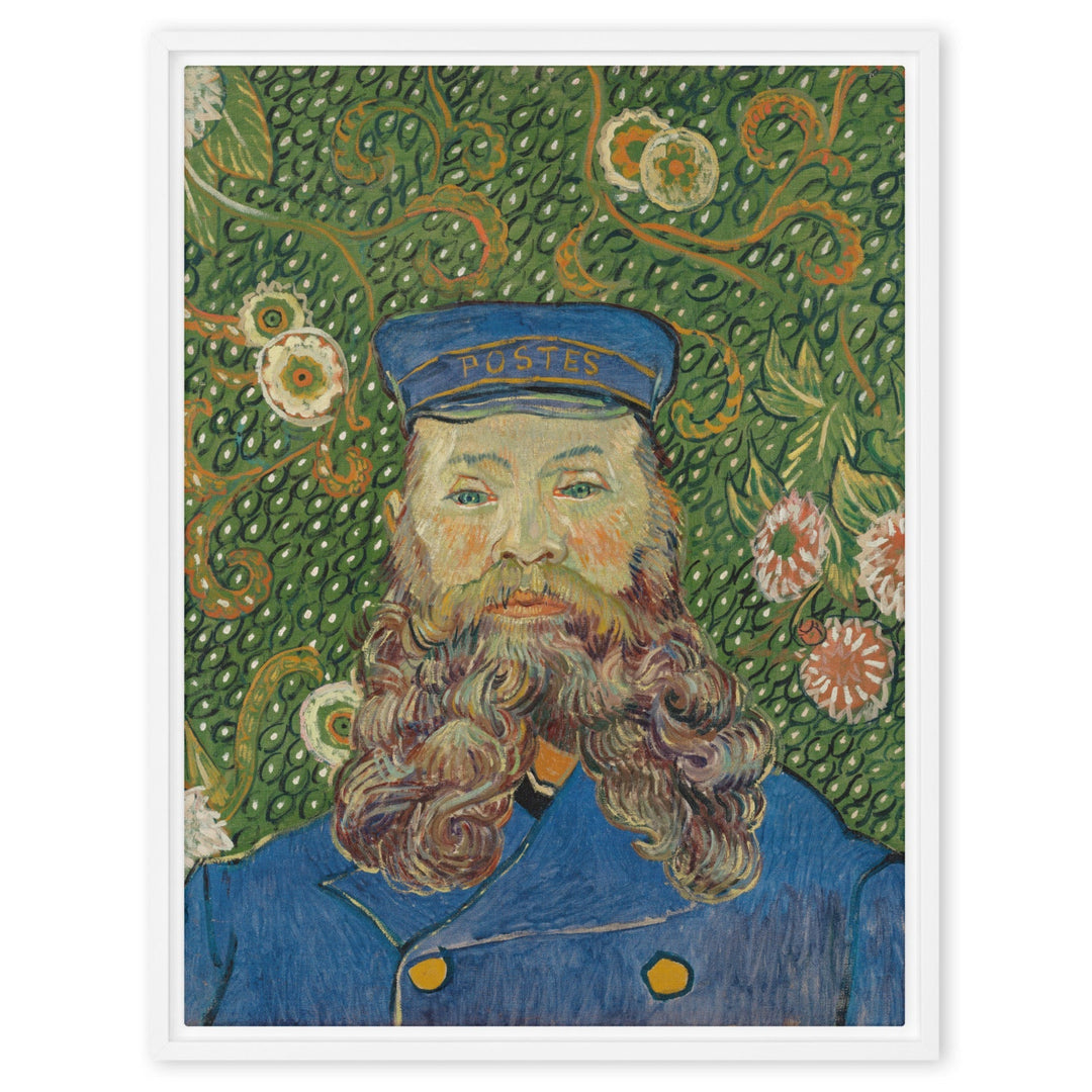 Leinwand - Van Gogh, Der Postbote, Porträt von Joseph Roulin Weiß / 46x61 cm (18″×24″) artlia