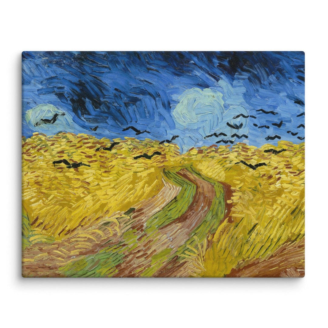 Leinwand - Van Gogh, Weizenfeld mit Krähen ohne Rahmen / 41x51 cm (16″×20″) artlia
