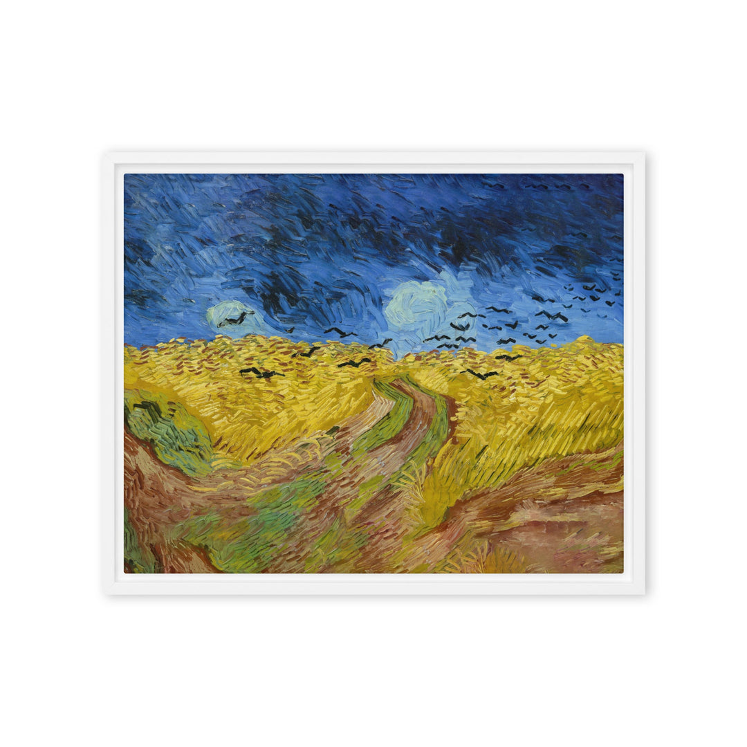 Leinwand - Van Gogh, Weizenfeld mit Krähen Weiß / 41x51 cm (16″×20″) artlia