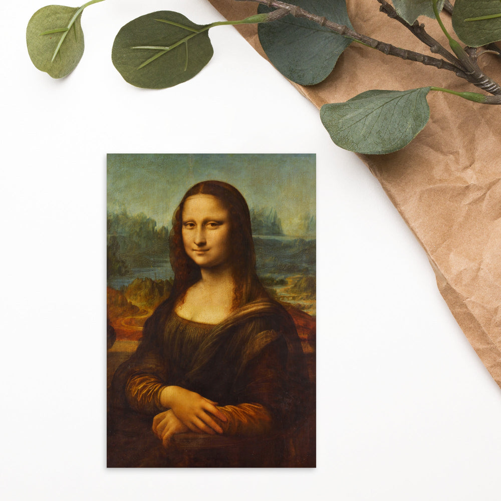 Mona Lisa, Leonardo da Vinci - Postkarte artlia