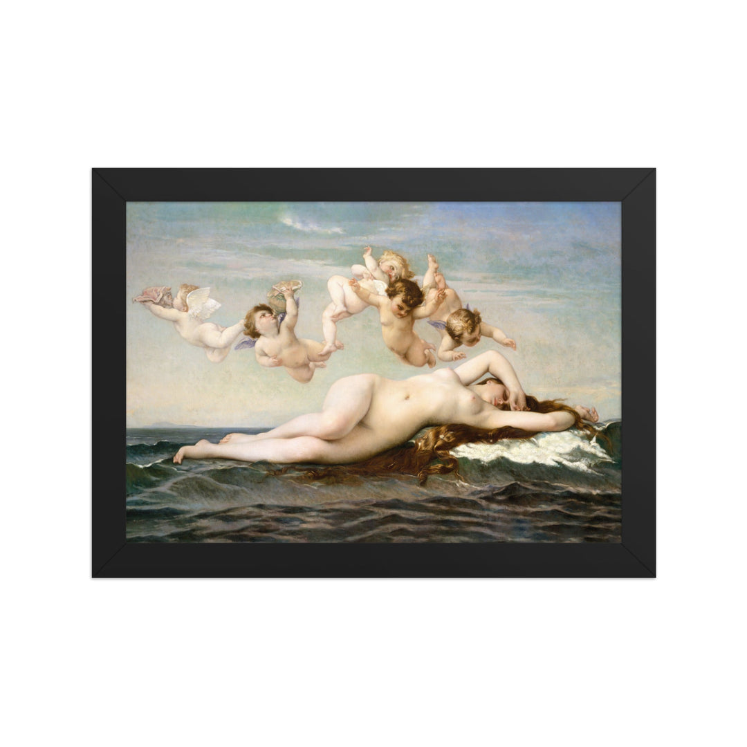Poster - Alexandre Cabanel, Die Geburt der Venus Schwarz / 21×30 cm artlia
