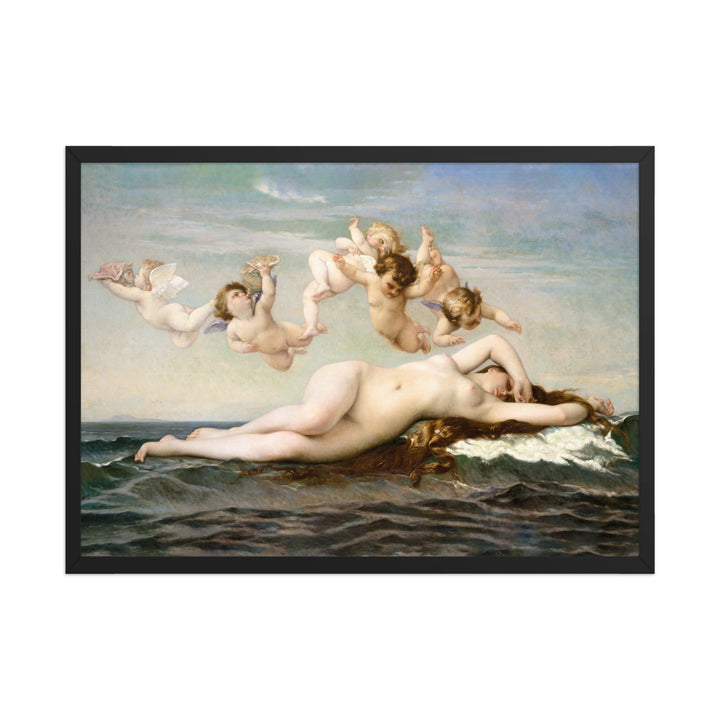 Poster - Alexandre Cabanel, Die Geburt der Venus Schwarz / 50×70 cm artlia