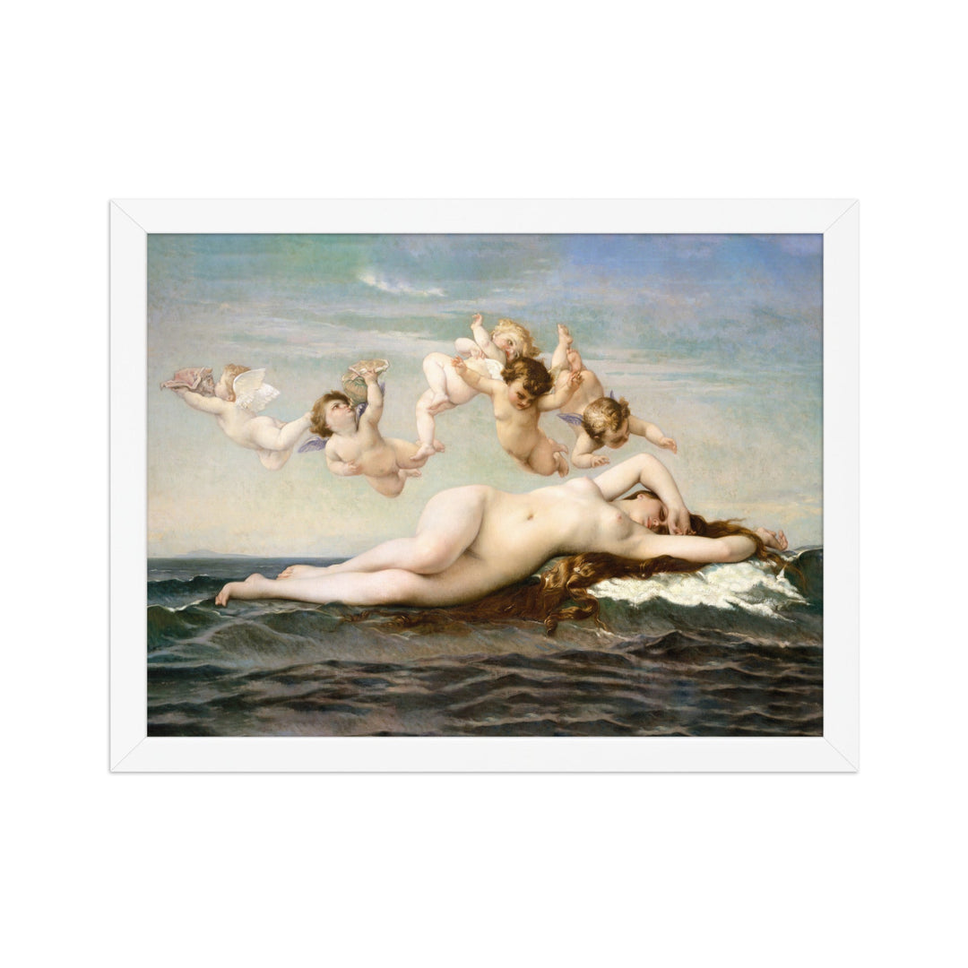 Poster - Alexandre Cabanel, Die Geburt der Venus Weiß / 30×40 cm artlia