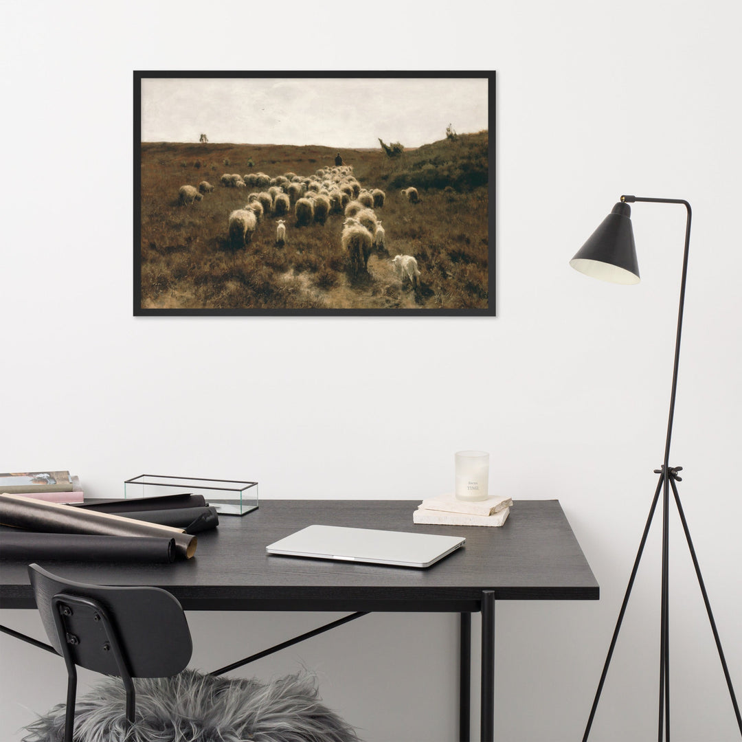 Poster - Anton Mauve, The Return of the Flock, Laren artlia