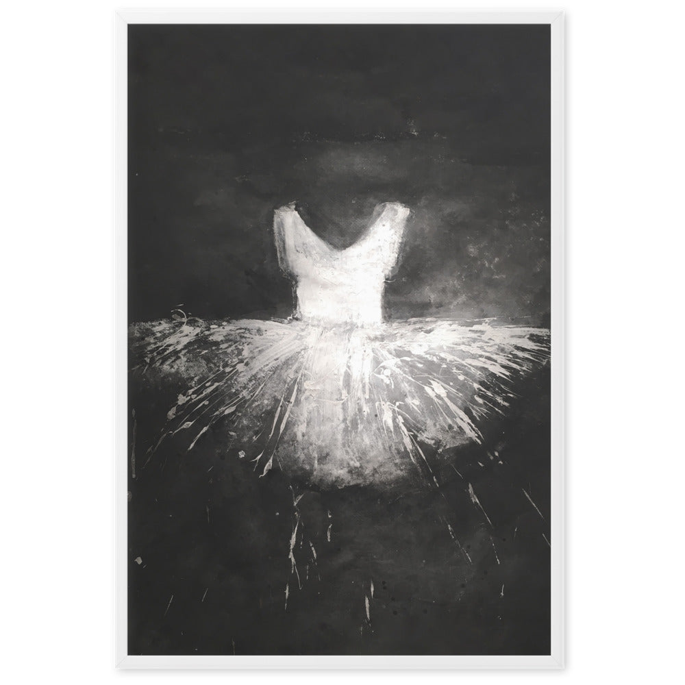 Poster - Ballett Kostüm Weiß / 61×91 cm artlia