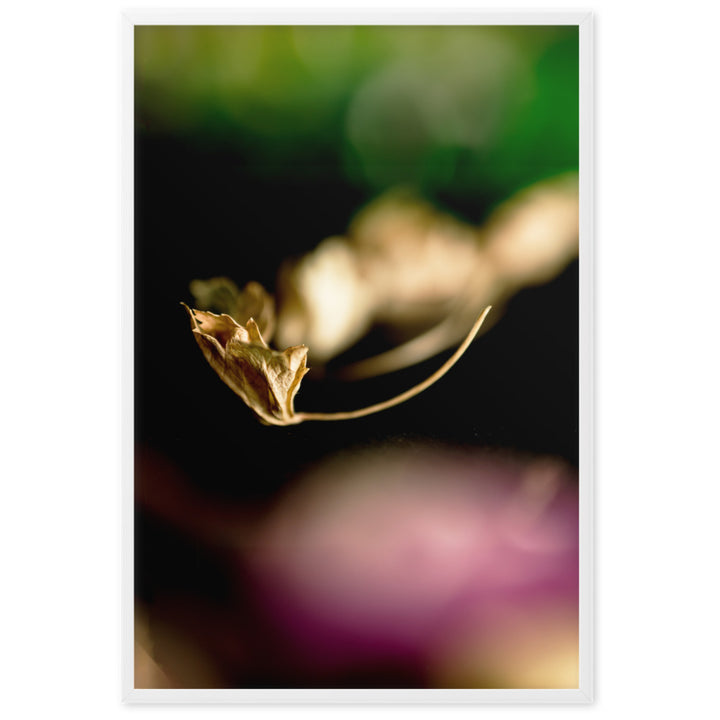 Poster - Falling Leaf Weiß / 61×91 cm artlia